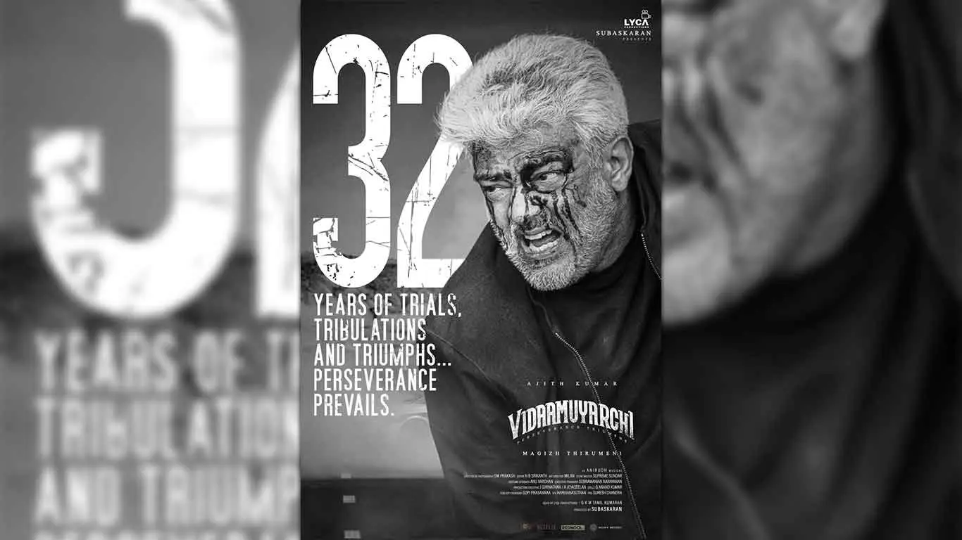 32 Years of Ajith Kumar: Vidaa Muyarchi Drops A Tribute Poster