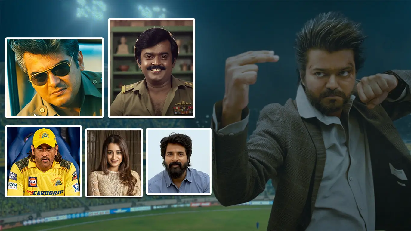 GOAT Movie Cameos of Trisha, Sivakarthikeyan and Ajith Leaked
