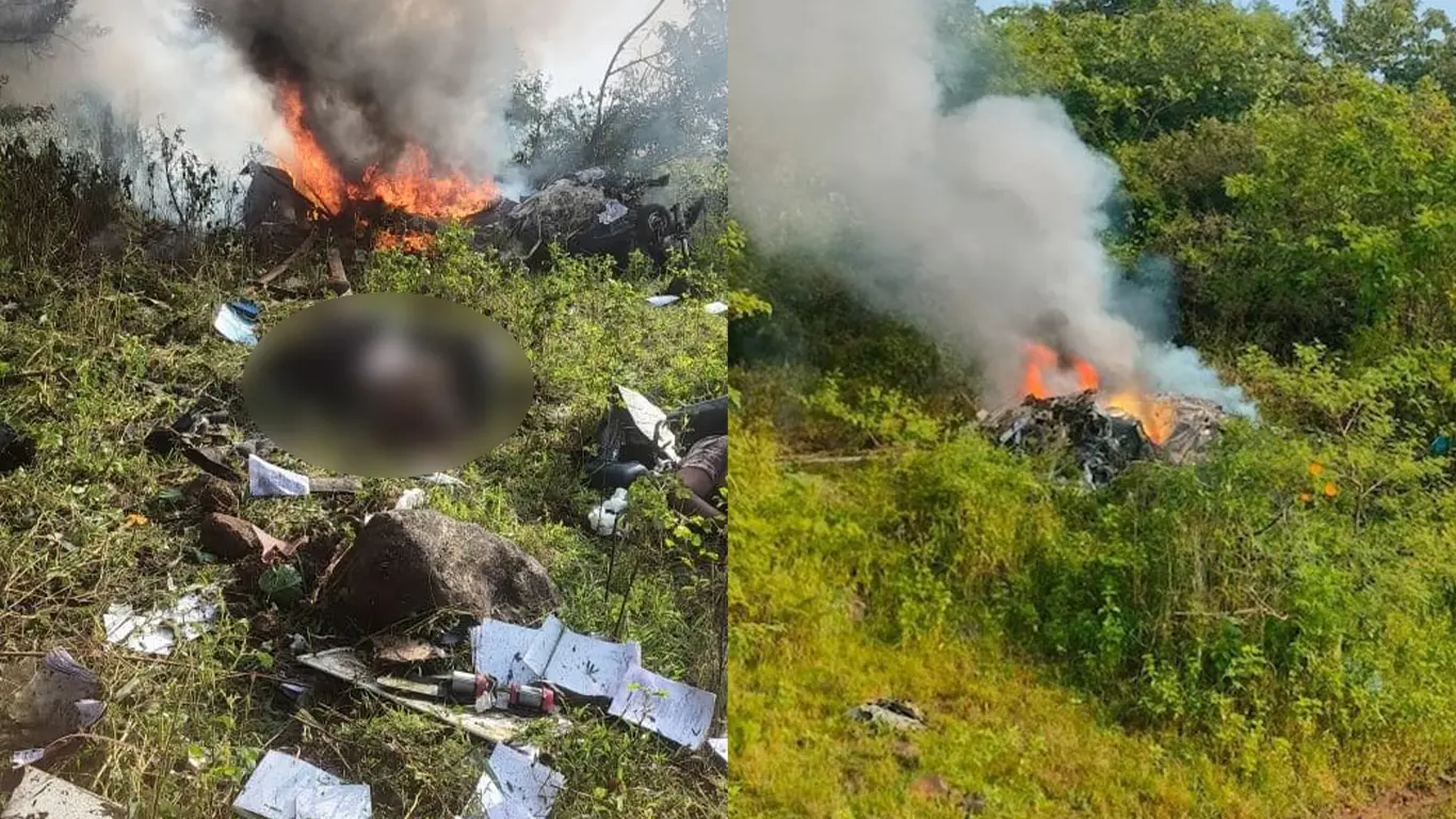 Pilot and 2 Engineers Killed After Helicopter Crashes In Pune