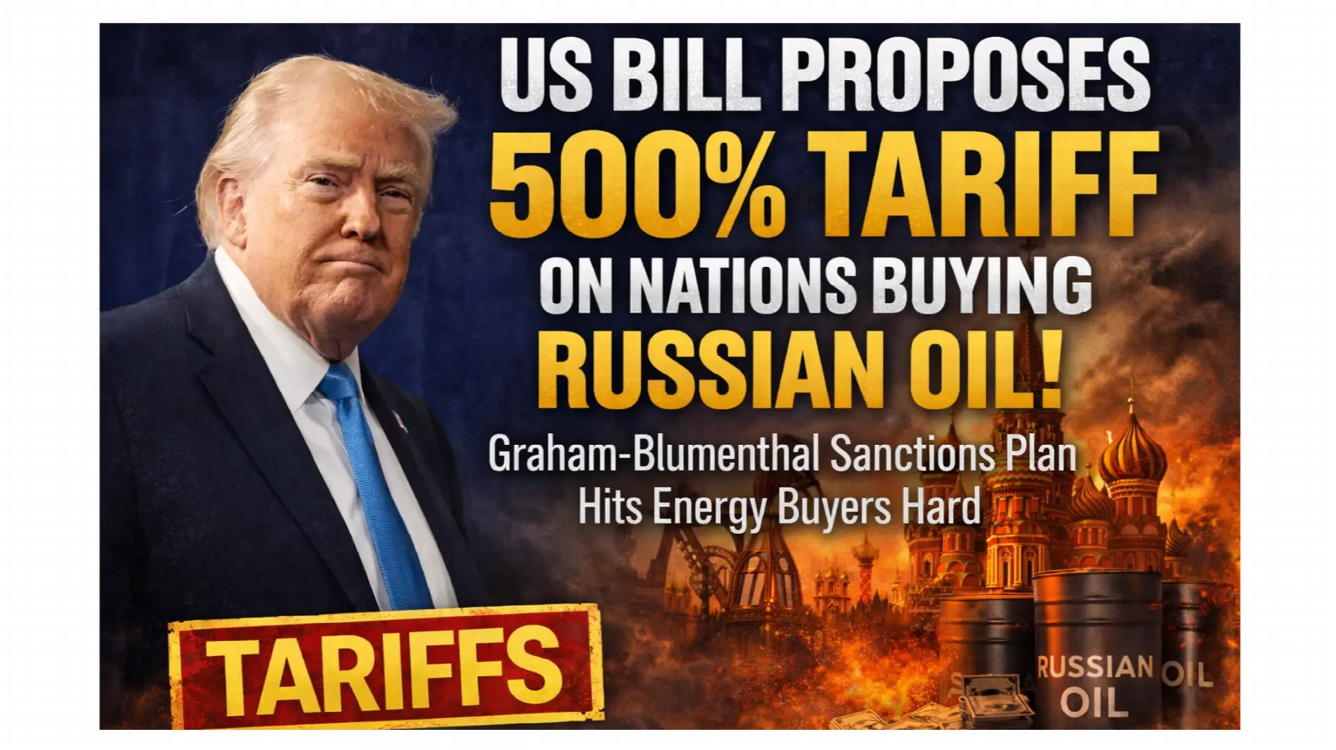 US President Trump targets Russian oil with tariffs