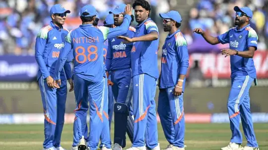 After an impressive ODI series performance, Team India celebrated a well-earned victory.