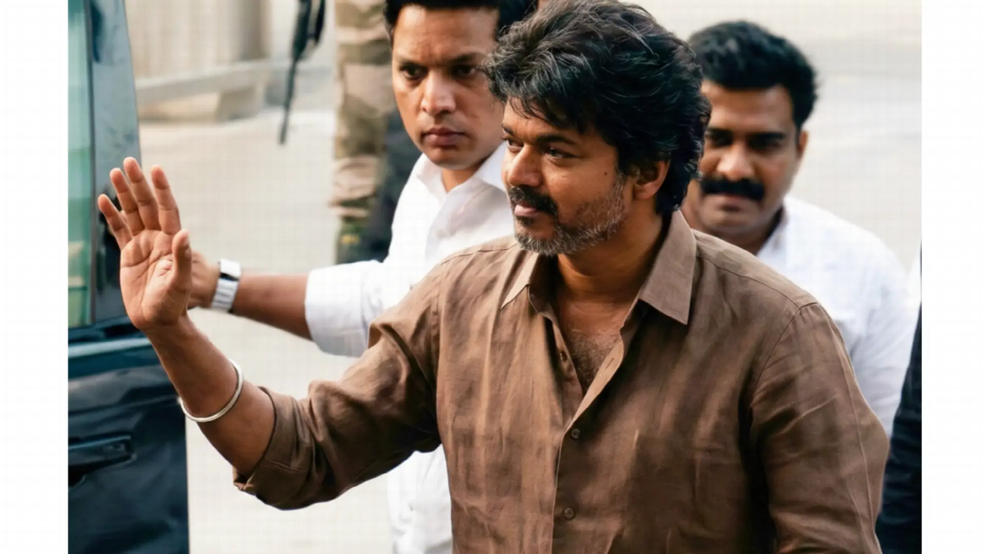 TVK Chief Vijay at CBI Headquarters, New Delhi