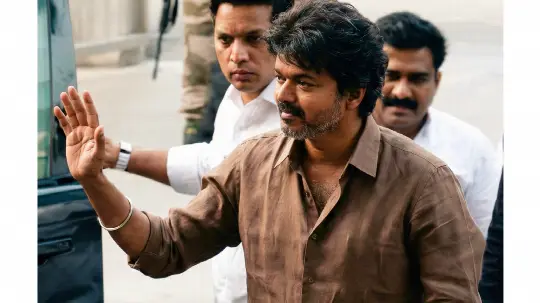 TVK Chief Vijay at CBI Headquarters, New Delhi