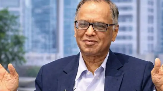 Infosys founder Narayana Murthy in the meeting