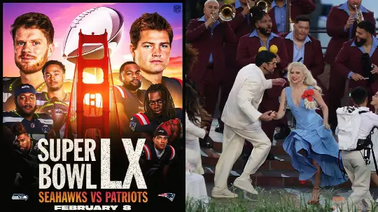 Super Bowl 2026 with Bad Bunny Half time performance