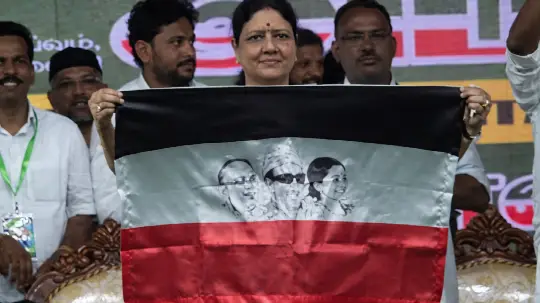 Sasikala Announces New Political Party, Unveils Flag