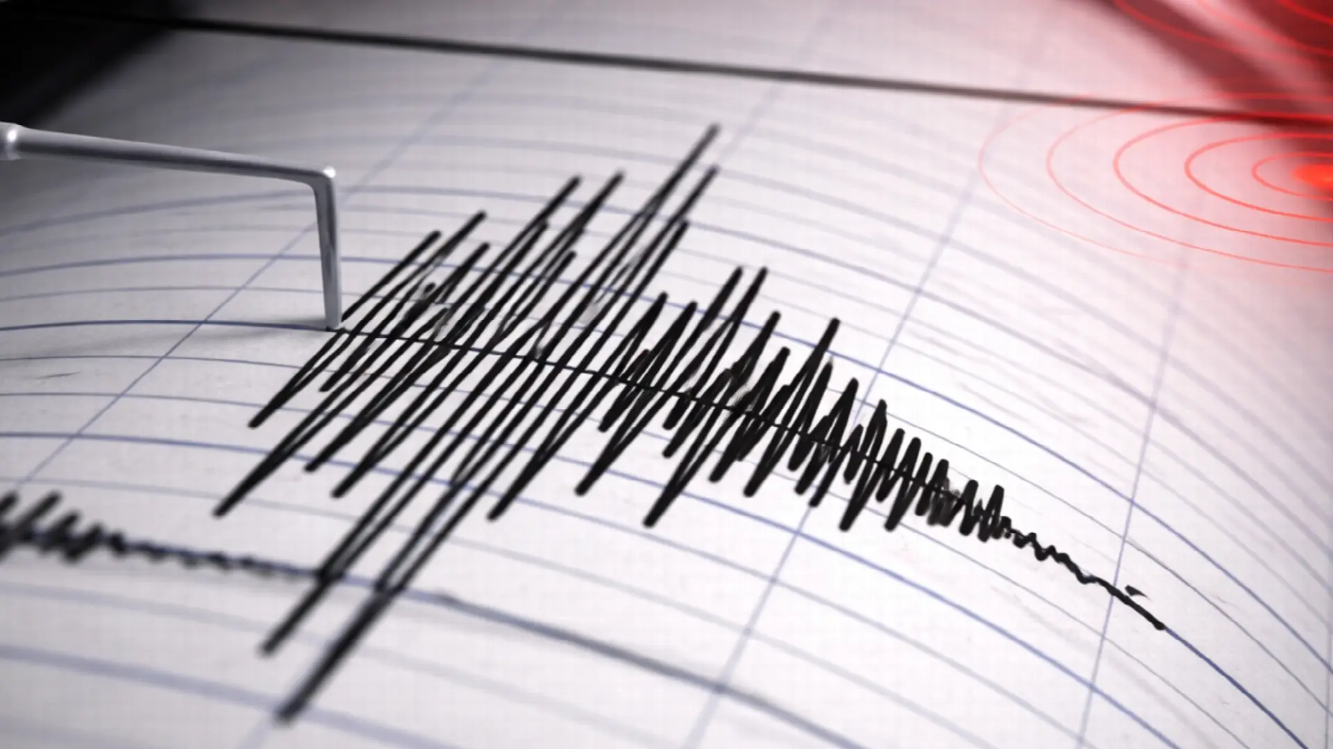 Seismograph in action during an Earthquake