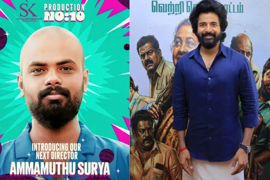 Sivakarthikeyan introduces Ammamuthu Surya for Production No.10 After 'Thaai Kizhavi' Success