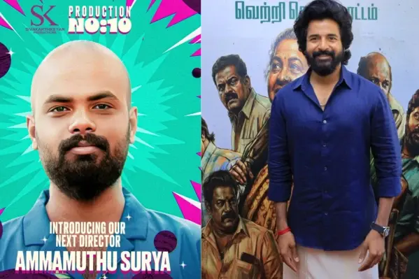 Sivakarthikeyan introduces Ammamuthu Surya for Production No.10 After 'Thaai Kizhavi' Success