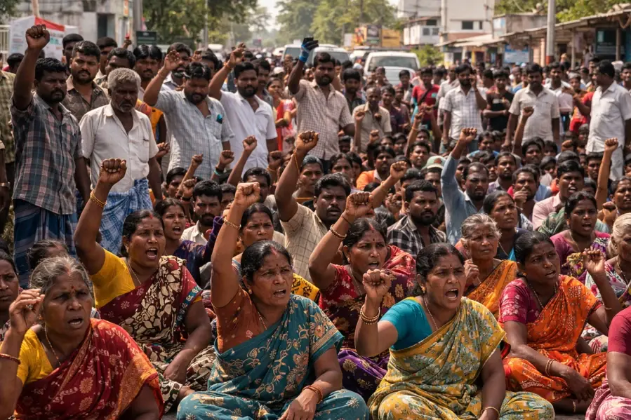 Thoothukudi shocked by the brutal murder of a class 12 student, demands Justice