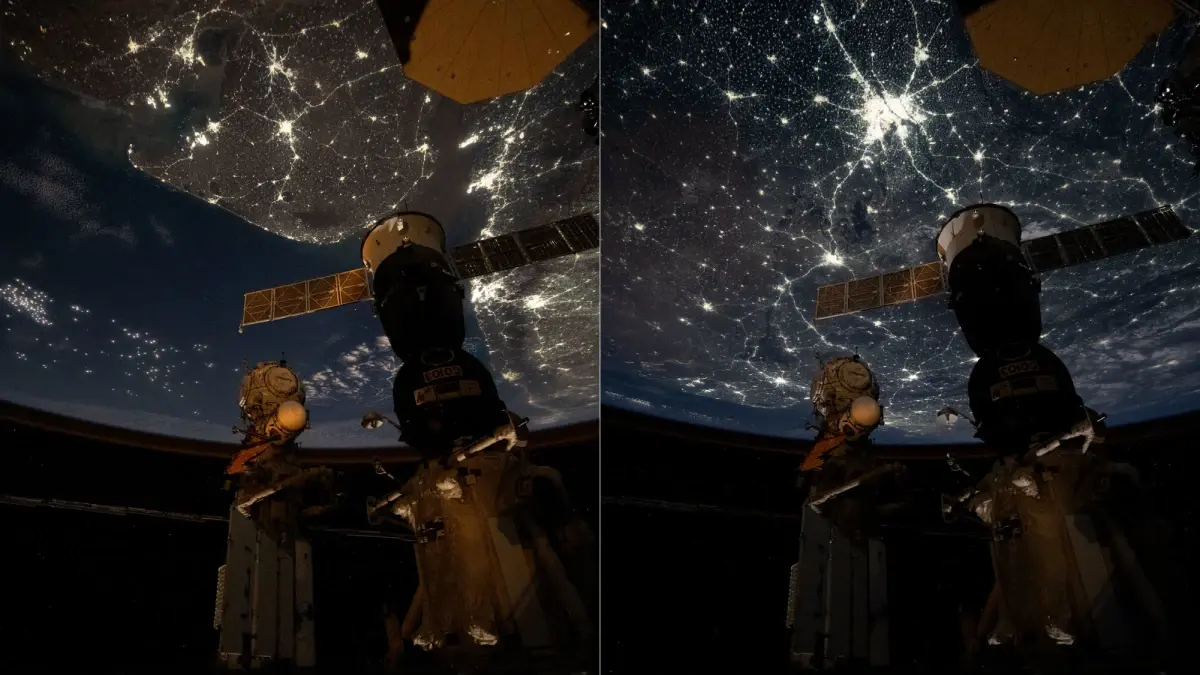 ISS Shares a Dazzling New Nighttime View of India and Arabian Sea