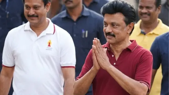 CM M.K. Stalin Campaigns in the Streets of Tiruchirappalli for DMK Candidates