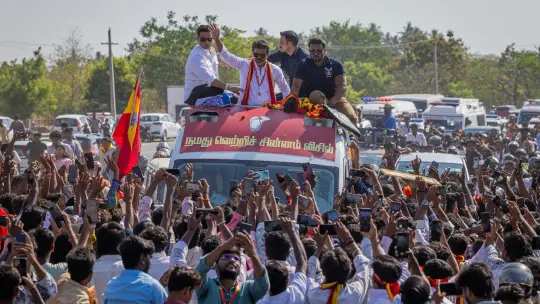 Vijay's Tirupur Rally Promises Big Welfare Measures ahead of 2026 Polls