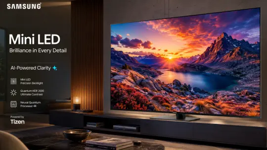 Samsung New AI-Powered Mini LED TV Lineup in India Starts at Rs 42,990