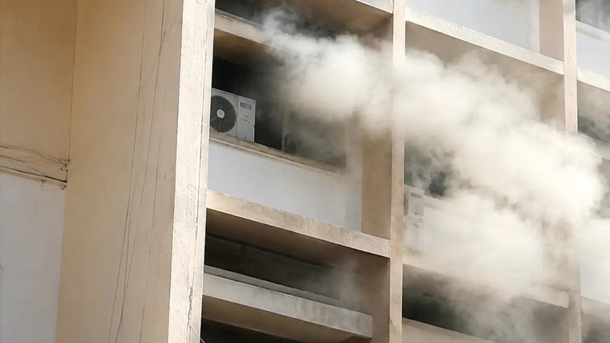 fire broke out at Ministry of Education