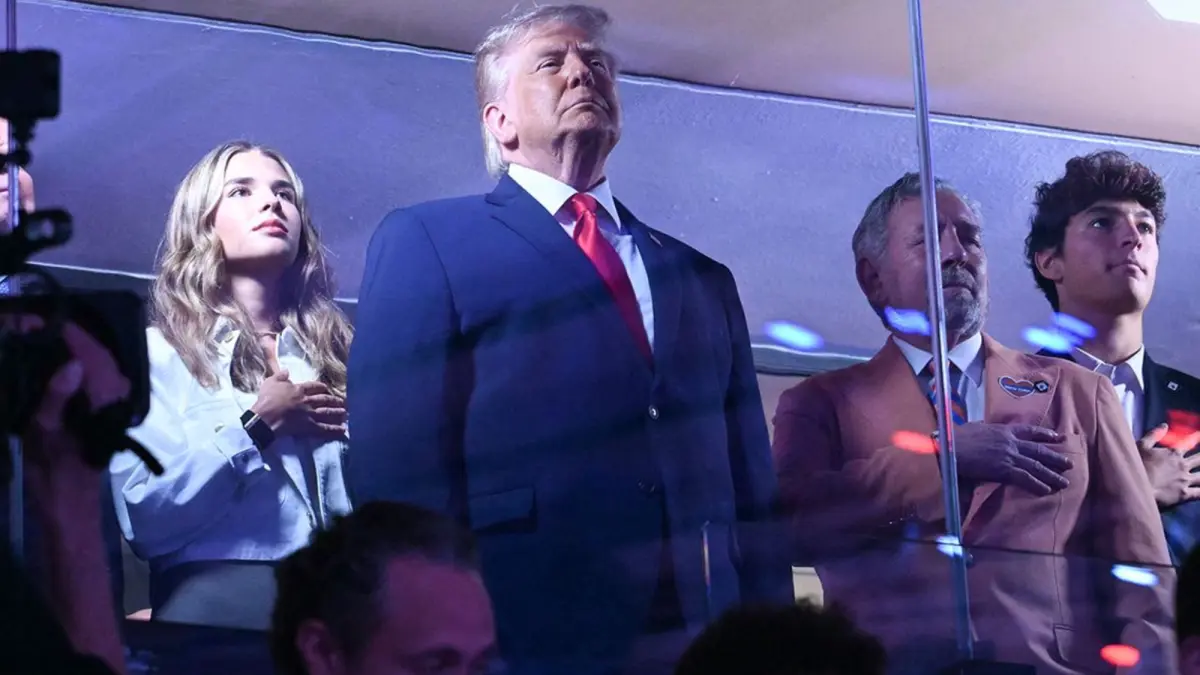 US President Trump at NBA