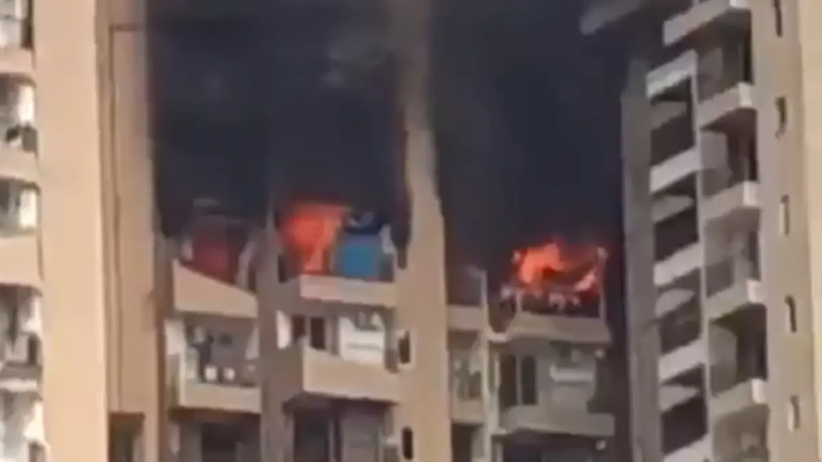 Fire accident in Noida