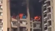 Noida high-rise fire triggered by AC blast, No Casualties Reported