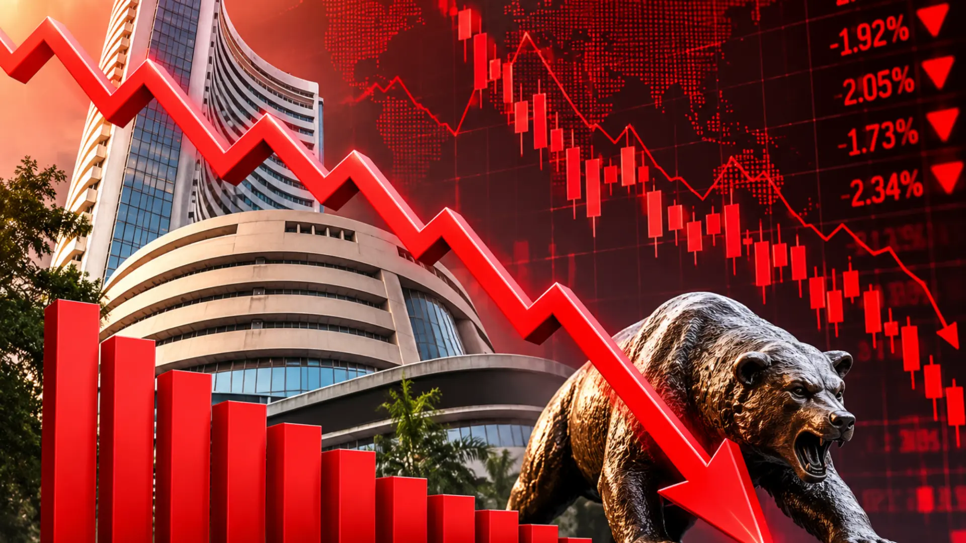 Sensex, Nifty Plunge Over 2% Amid US-Iran Tensions and Oil Price Surge | Quick Digest