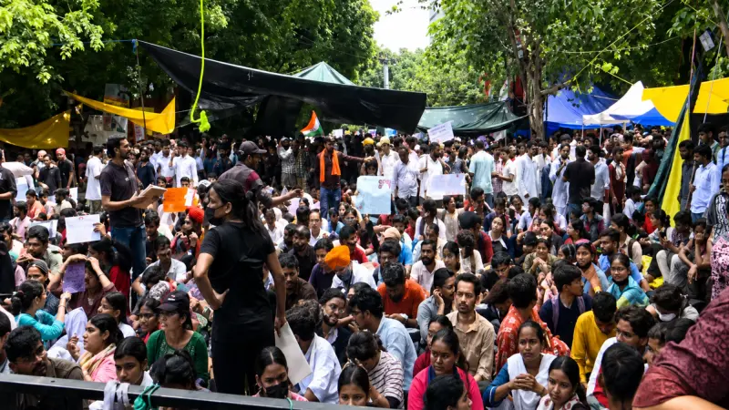 CJP Youth Protest Over NEET Leak Sparks Parliament Chaos - NewsBricks