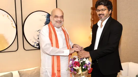 Amit Shah Meets TN CM Vijay Ahead of Southern Zonal Council Meet
