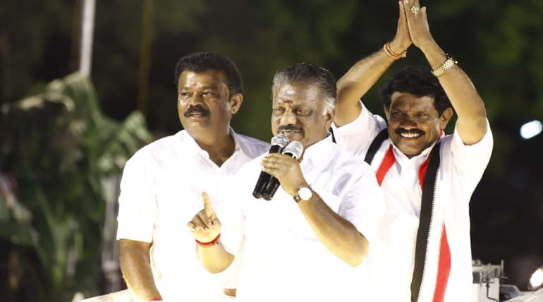 Tamilnadu Deputy CM O Panneer Selvam in Campaign