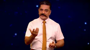 Bigg Boss Tamil 3 Day 27 1st Promo: Kamal with Chocolate. Image Credit Vijay Tv Hotstar