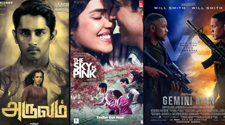 Movies releasing in October 11th 2019 in India