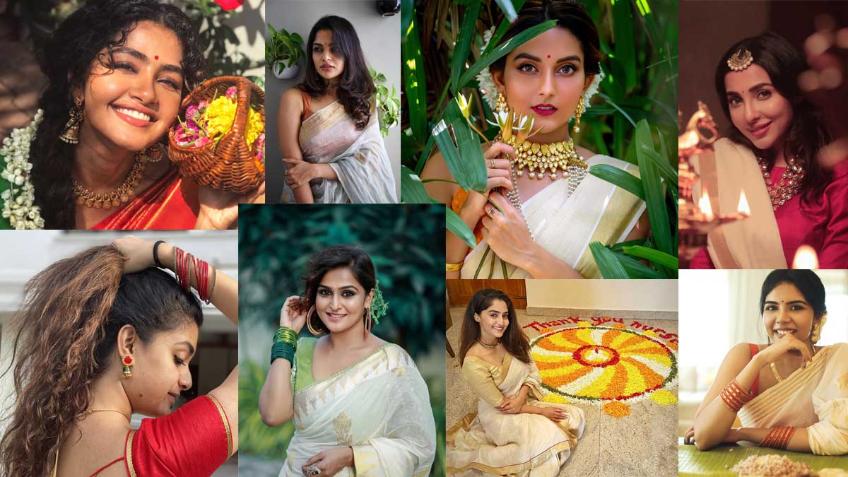 Onam 2020: Actress celebration photos